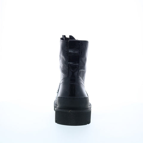 Steve Madden Guard GUARO1M1 Mens Black Leather Lace Up Casual Dress Boots