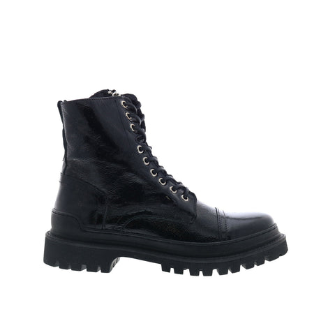 Steve Madden Guard GUARO1M1 Mens Black Leather Lace Up Casual Dress Boots