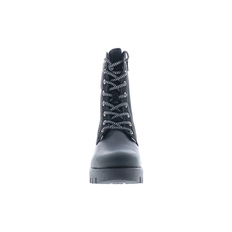 Bos. & Co. Guide Prima Womens Black Leather Lace Up Casual Dress Boots