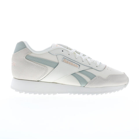 Reebok Glide Ripple Womens Beige Leather Lifestyle Sneakers Shoes