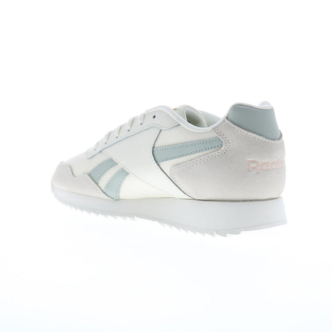 Reebok Glide Ripple Womens Beige Leather Lifestyle Sneakers Shoes