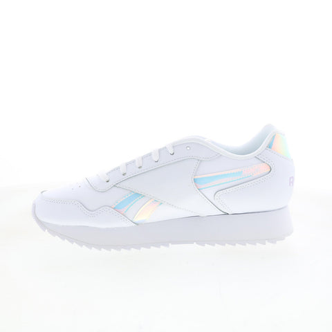Reebok Glide Ripple Doubl Womens White Lifestyle Sneakers Shoes