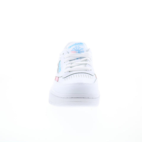 Reebok Club C Double Revenge Womens White Leather Lifestyle Sneakers Shoes