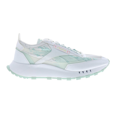Reebok Classic Leather Legacy Hot Ones Mens White Lifestyle Sneakers Shoes