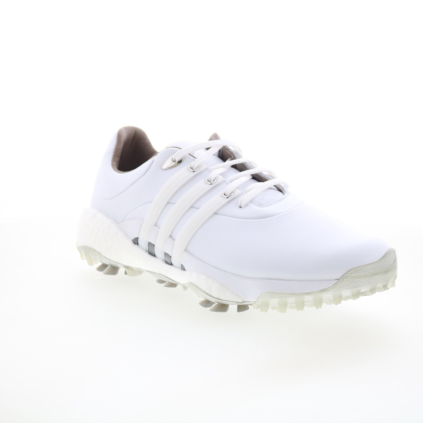 Adidas Tour360 22 GV7245 Mens White Leather Lace Up Athletic Golf