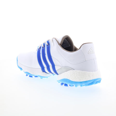 Adidas Tour360 22 GV9400 Mens White Leather Lace Up Athletic Golf Shoes