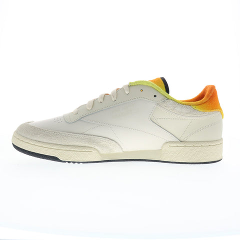 Reebok Club C 85 Smiley Mens White Leather Lifestyle Sneakers Shoes