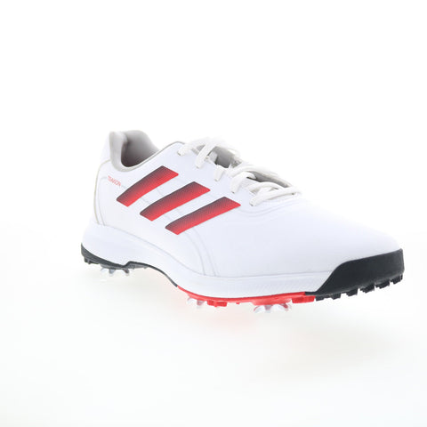 Adidas Traxion Lite Max GV9674 Mens White Synthetic Athletic Golf Shoes
