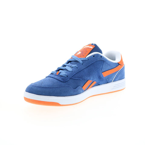 Reebok Club Memt Mens Blue Suede Lace Up Lifestyle Sneakers Shoes