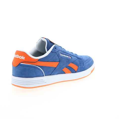 Reebok Club Memt Mens Blue Suede Lace Up Lifestyle Sneakers Shoes