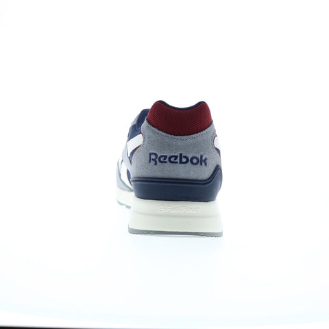 Reebok GL1000 Mens Gray Leather Lace Up Lifestyle Sneakers Shoes