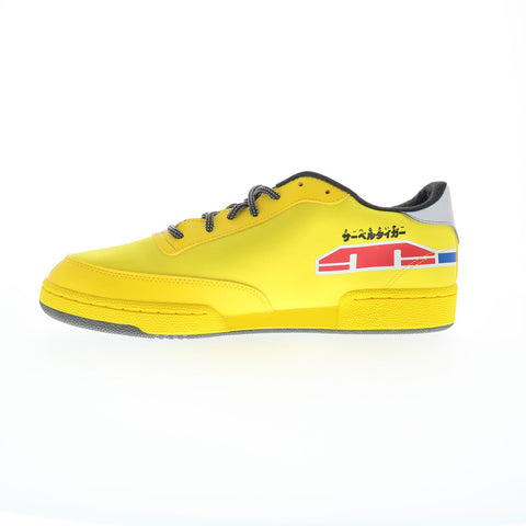 Reebok Club C Power Rangers Mens Yellow Canvas Lifestyle Sneakers Shoes