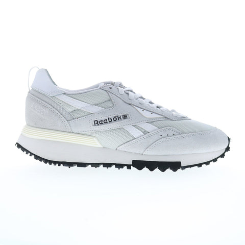 Reebok LX2200 Mens Gray Leather Lace Up Lifestyle Sneakers Shoes