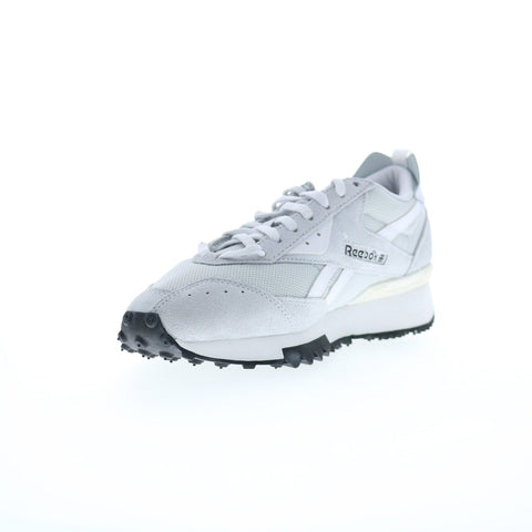 Reebok LX2200 Mens Gray Leather Lace Up Lifestyle Sneakers Shoes