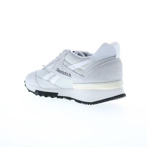 Reebok LX2200 Mens Gray Leather Lace Up Lifestyle Sneakers Shoes