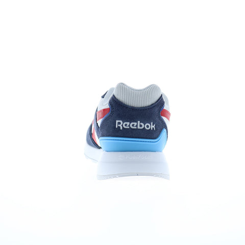 Reebok GL1000 Mens Blue Leather Lace Up Lifestyle Sneakers Shoes