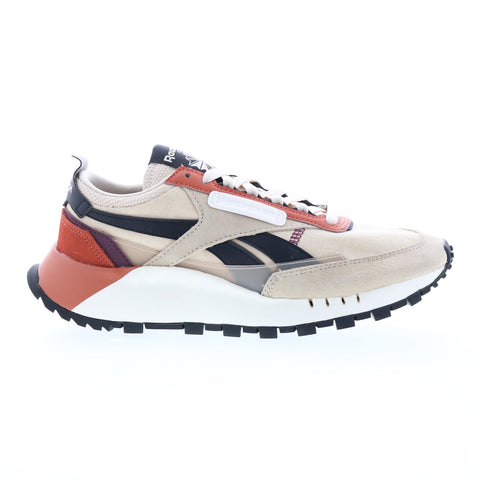 Reebok Classic Leather Legacy Mens Beige Canvas Lifestyle Sneakers Shoes
