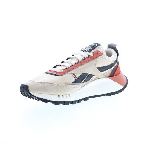 Reebok Classic Leather Legacy Mens Beige Canvas Lifestyle Sneakers Shoes