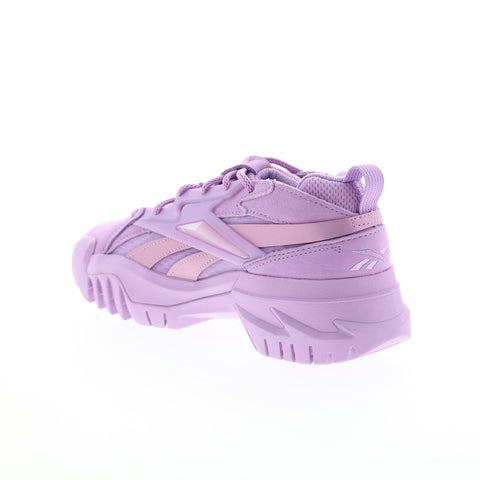 Reebok Club C V2 Cardi B Womens Purple Leather Lifestyle Sneakers Shoes