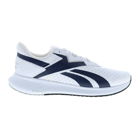 Reebok Energen Plus 2 Mens White Mesh Lace Up Athletic Running Shoes