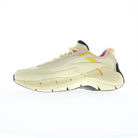Reebok Zig Kinetica 2.5 Smiley Mens Beige Synthetic Lifestyle Sneakers Shoes