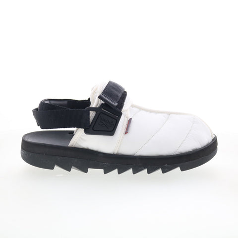 Reebok Beatnik GW8328 Mens Gray Canvas Slip On Slides Sandals Shoes