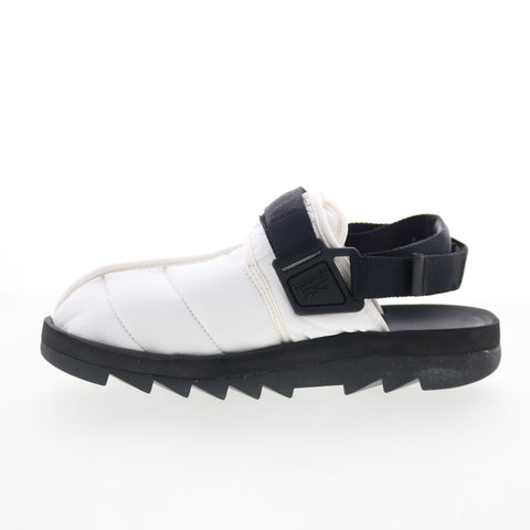 Reebok Beatnik GW8328 Mens Gray Canvas Slip On Slides Sandals Shoes