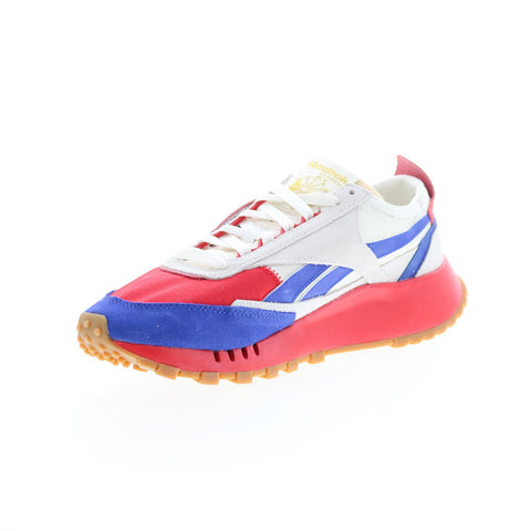 Reebok Classic Leather Legacy Mens Red Canvas Lifestyle Sneakers Shoes