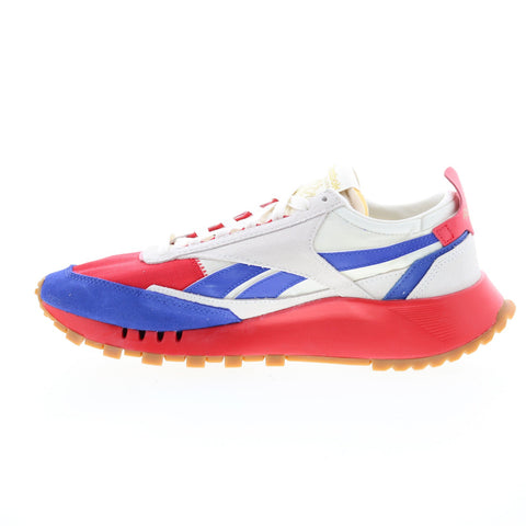 Reebok Classic Leather Legacy Mens Red Canvas Lifestyle Sneakers Shoes