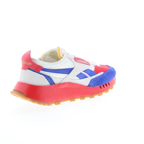Reebok Classic Leather Legacy Mens Red Canvas Lifestyle Sneakers Shoes