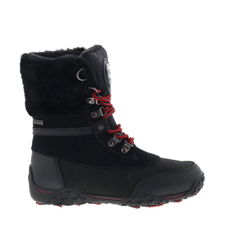 Pajar Gwen 78865 Womens Black Canvas Lace Up Casual Dress Boots