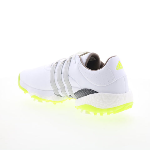 Adidas Tour360 22 GX4128 Mens White Leather Lace Up Athletic Golf Shoes
