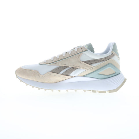 Reebok Classic Leather Legacy AZ Womens White Leather Lifestyle Sneakers Shoes
