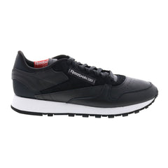 Reebok Classic Leather GX6191 Mens Black Leather Lifestyle Sneakers Shoes