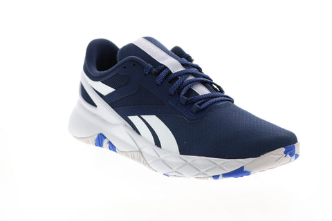 Reebok Nanoflex TR Mens Blue Canvas Lace Up Athletic Cross Training Shoes