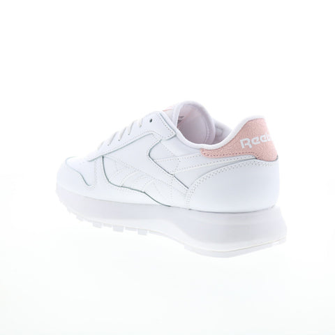 Reebok Classic Leather SP Womens White Leather Lifestyle Sneakers Shoes