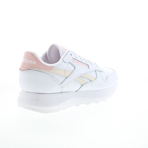 Reebok Classic Leather SP Womens White Leather Lifestyle Sneakers Shoes