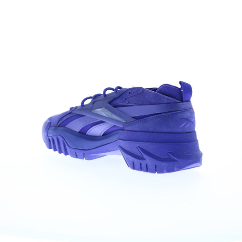 Reebok Club C Cardi B V2 Womens Purple Suede Lifestyle Sneakers Shoes