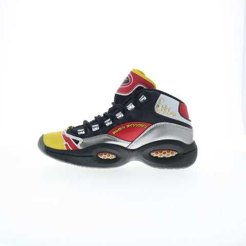 Reebok Question Mid Power Rangers Mens Black Lifestyle Sneakers Shoes