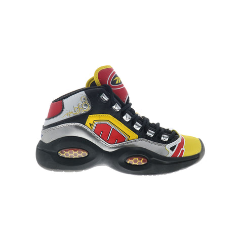 Reebok Question Mid Power Rangers Mens Black Lifestyle Sneakers Shoes