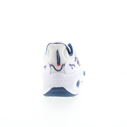 Reebok Solution Mid Mens Blue Synthetic Lace Up Athletic Basketball Shoes