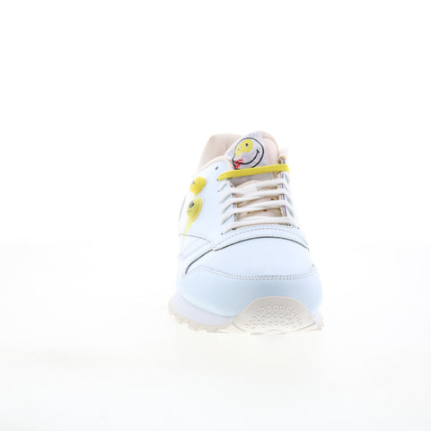Reebok Classic Leather Pump 50TH Smiley Mens White Lifestyle Sneakers Shoes