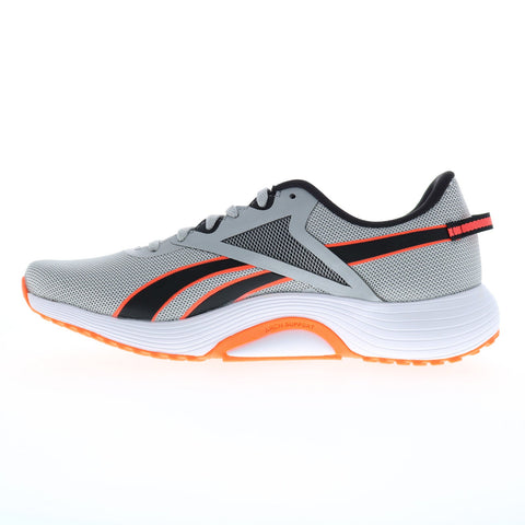 Reebok Lite Plus 3 Mens Gray Canvas Lace Up Athletic Running Shoes