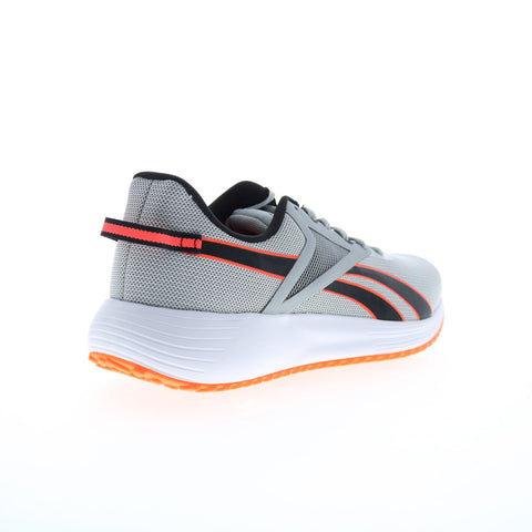 Reebok Lite Plus 3 Mens Gray Canvas Lace Up Athletic Running Shoes