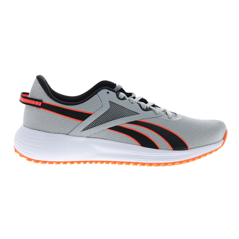 Reebok Lite Plus 3 Mens Gray Canvas Lace Up Athletic Running Shoes