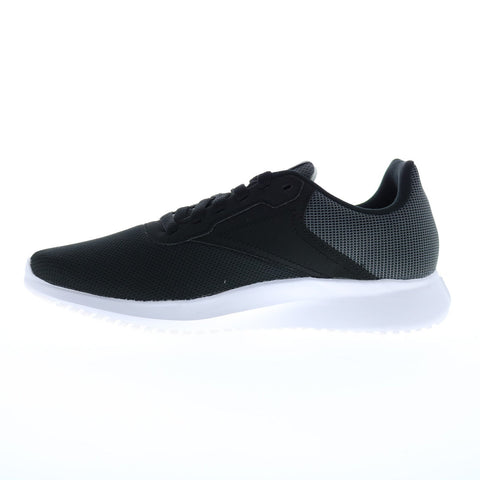 Reebok Fluxlite Mens Black Canvas Lace Up Athletic Cross Training Shoes