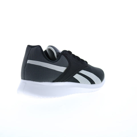 Reebok Fluxlite Mens Black Canvas Lace Up Athletic Cross Training Shoes