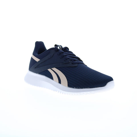 Reebok Fluxlite Womens Blue Canvas Lace Up Athletic Cross Training Shoes