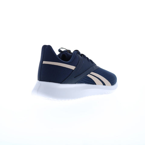 Reebok Fluxlite Womens Blue Canvas Lace Up Athletic Cross Training Shoes