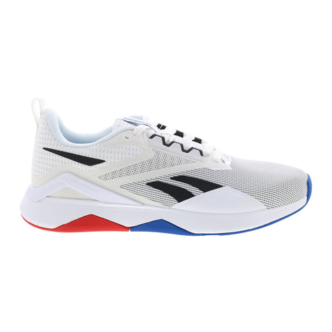Reebok Nanoflex TR 2.0 Mens White Canvas Athletic Cross Training Shoes
